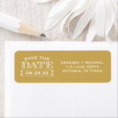 Honing Save the Date Wedding Retouradres Etiket (Insitu)