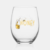 Honing Steelvrije Wijn Glas (Achterkant)