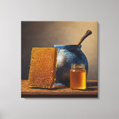 Honing Stilleven - Verpakte Canvas Print (Voorkant)