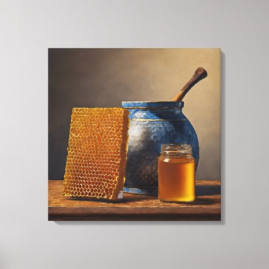 Honing Stilleven - Verpakte Canvas Print (Voorkant)