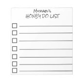 Honing Taken Notitieblok (Voorkant)