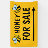 Honing te koop banner teken voor imker bedrijf (Verticaal)