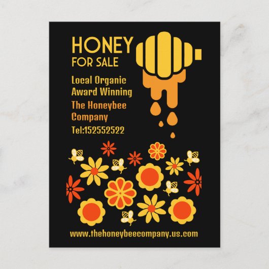 Honing te koop briefkaart (Voorkant)