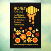 Honing te koop raamsticker (Vel 3)