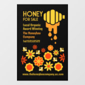 Honing te koop raamsticker (Vel)