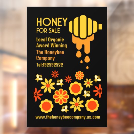 Honing te koop raamsticker (Vel 2)