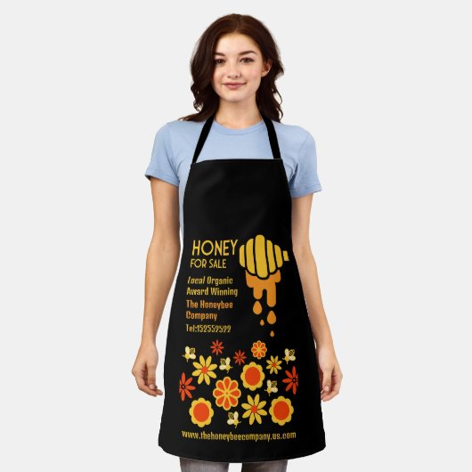 Honing te koop schort (Gedragen)