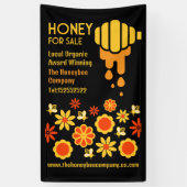 Honing te koop spandoek (Verticaal)