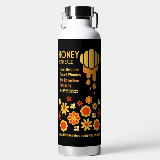 Honing te koop waterfles (Voorkant)