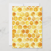 Honing Teddybeer 2e Bijendag Bloemen Verjaardag Kaart (Achterkant)