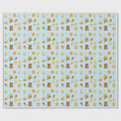 Honing-thema wikkelpapier cadeaupapier (Vlak)