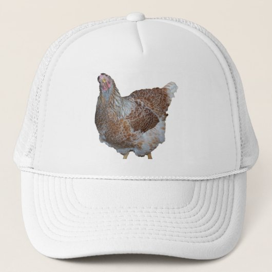 Honing van de blauwe, gelekte Wyandotte Hen Trucker Pet (Voorkant)