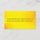 Honing van de honingbijenteelt visitekaartje (Achterkant)