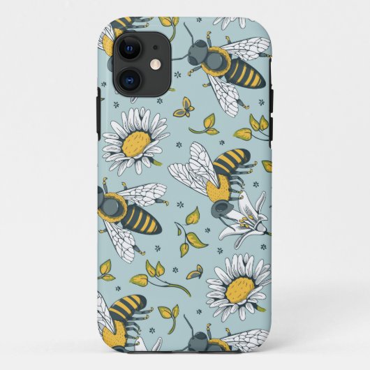 Honing Veel Bijen Patroon Case-Mate iPhone Case (Achterkant)