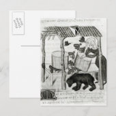 Honing verzamelen briefkaart (Voorkant / Achterkant)