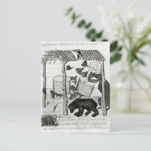 Honing verzamelen briefkaart (Staand voorkant)