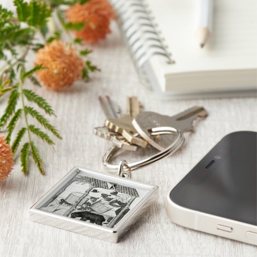 Honing verzamelen sleutelhanger (Zijkant)