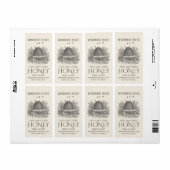  honing Verzending schuine streep ivoor Etiket (Full Sheet)