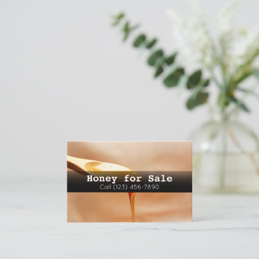 Honing voor de verkoop van Apicultuur Business Com Visitekaartje (Staand voorkant)