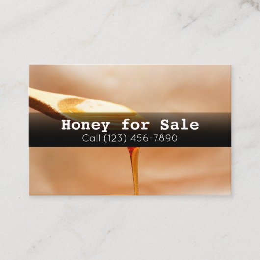 Honing voor de verkoop van Apicultuur Business Com Visitekaartje (Voorkant)