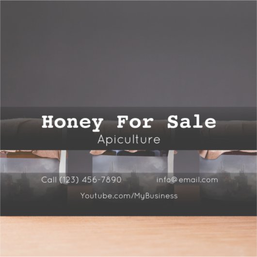 Honing voor de verkoop van Sticker van vinyl, op m (Voorkant)