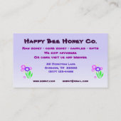Honing voor verkoop visitekaartje (Achterkant)