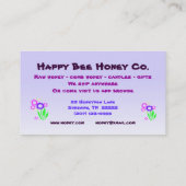 Honing voor verkoop visitekaartje (Achterkant)
