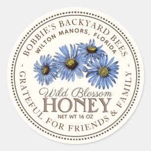 Honing voor Vrienden Wildflower Grateful Label