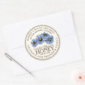 Honing voor Vrienden Wildflower Grateful Label (Envelop)