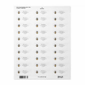 Honing Zakelijk Retouradreslabel Etiket (Full Sheet)