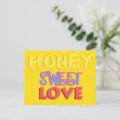 Honing Zoete Liefde Briefkaart (Staand voorkant)