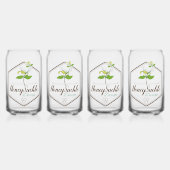 Honing zuigelingenontwerp blikvorm glas (Voorkant)