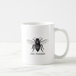 Honing Zwarte Hommels Arbeiderbij Koffiemok