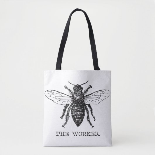 Honing Zwarte Hommels Arbeiderbij Tote Bag (Voorkant)