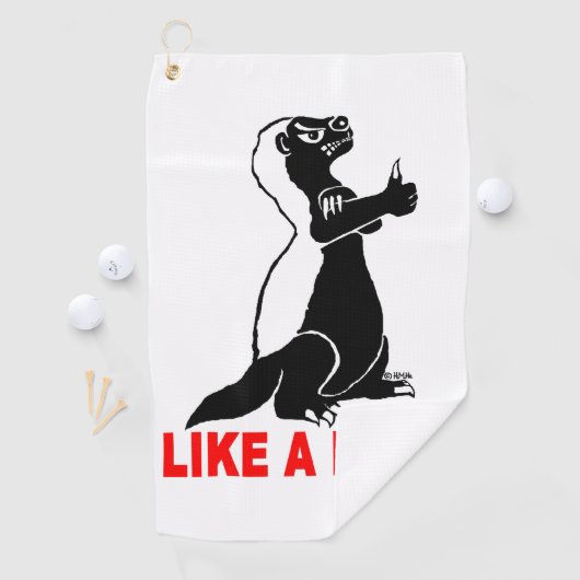 Honingbaasje, als een baas golfhanddoek (Insitu)