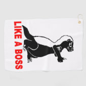 Honingbaasje, als een baas golfhanddoek (Horizontaal)