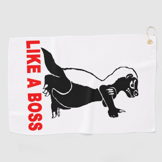 Honingbaasje, als een baas golfhanddoek (Horizontaal)