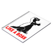 Honingbaasje, als een baas notitieboek (Linkerzijde)