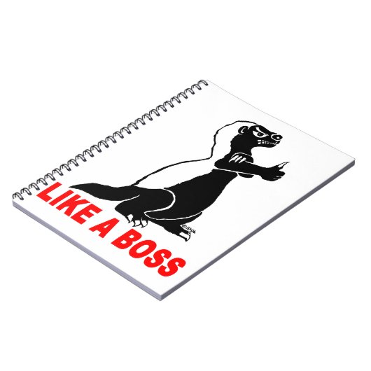 Honingbaasje, als een baas notitieboek (Linkerzijde)