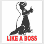 Honingbaasje, als een baas sticker (Vel)