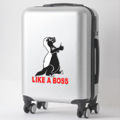 Honingbaasje, als een baas sticker (Koffer)