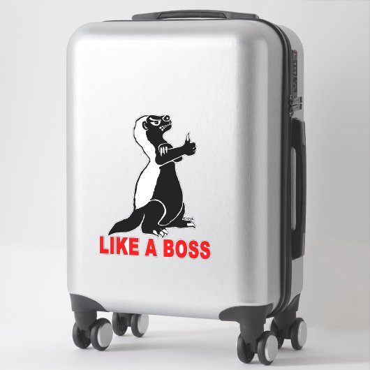 Honingbaasje, als een baas sticker (Koffer)
