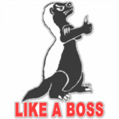 Honingbaasje, als een baas sticker (Voorkant)