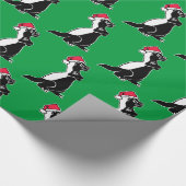 Honingbaasje kerst cadeaupapier (Hoek)