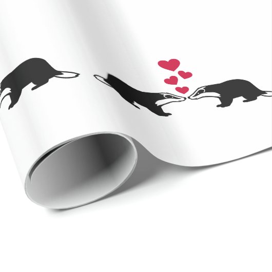 Honingbaasliefdesharten Cadeaupapier (Rol Hoek)