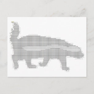 honingbadger ascii briefkaart