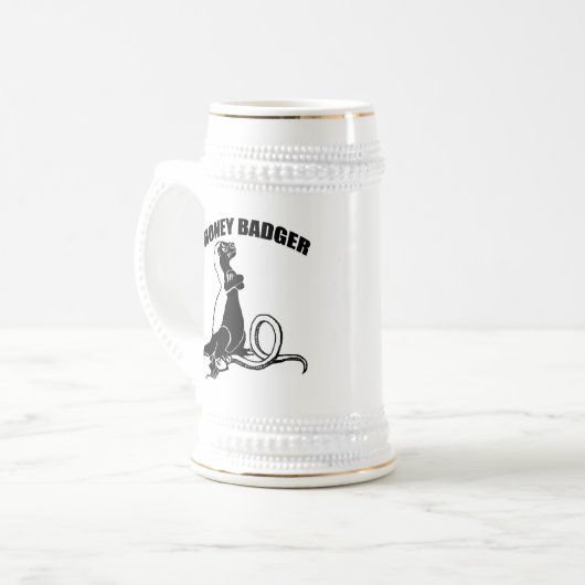 Honingbadger Bierpul (Voorkant links)