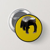 Honingbadger (Creëer uw eigen Gezegde onder hem) Ronde Button 5,7 Cm (Voorkant /achterkant)
