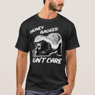 Honingbadger donx27t care 3 t-shirt