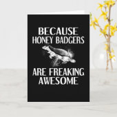 Honingbadger geeft een honingbadger kaart (Gele Bloem)